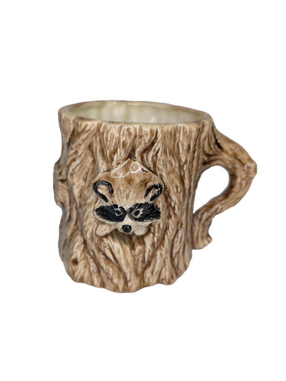 Racoon Tree Stump Vintage Coffee Tea Mug Custom Made